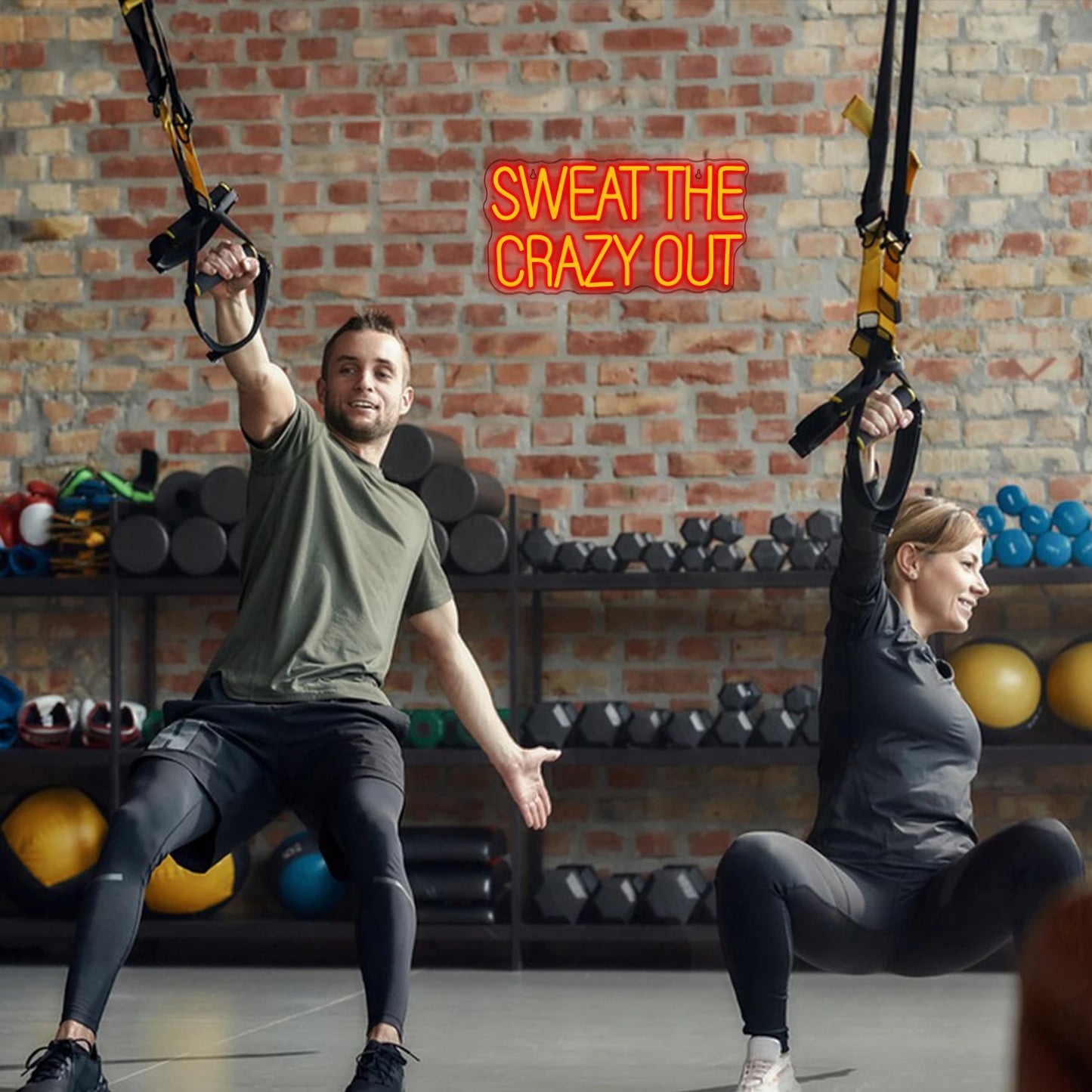 Sweat The Crazy Out 5V USB LED Leuchtschild - Preiswert