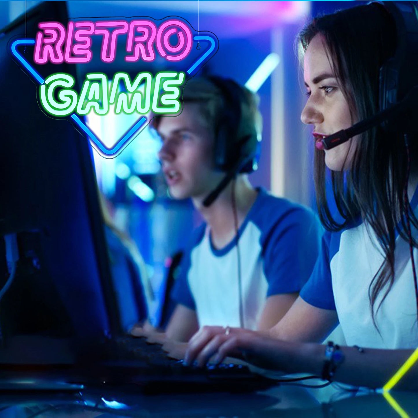 Retro-Game 5V USB LED Neon Schild - Preiswert