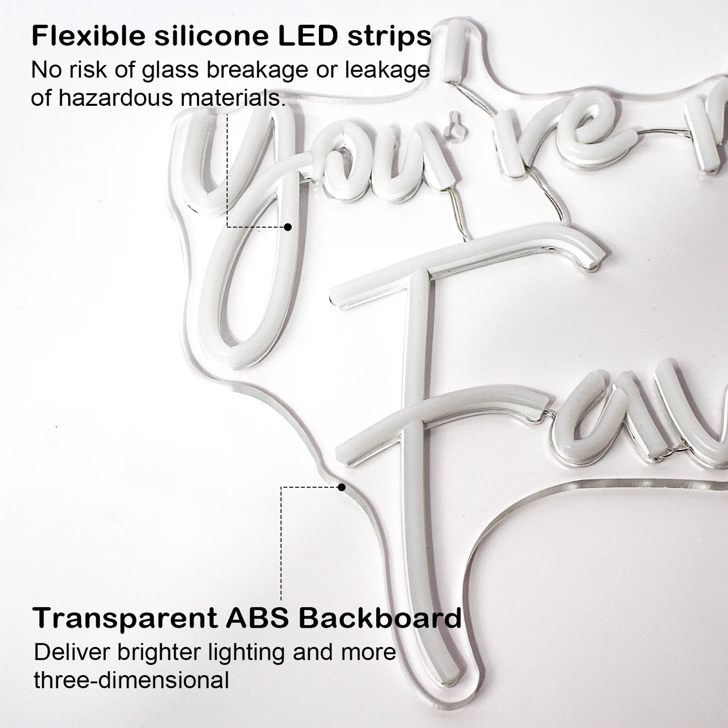 Du bist mein Lieblings 5V USB LED Leuchtschild - Preisgünstig