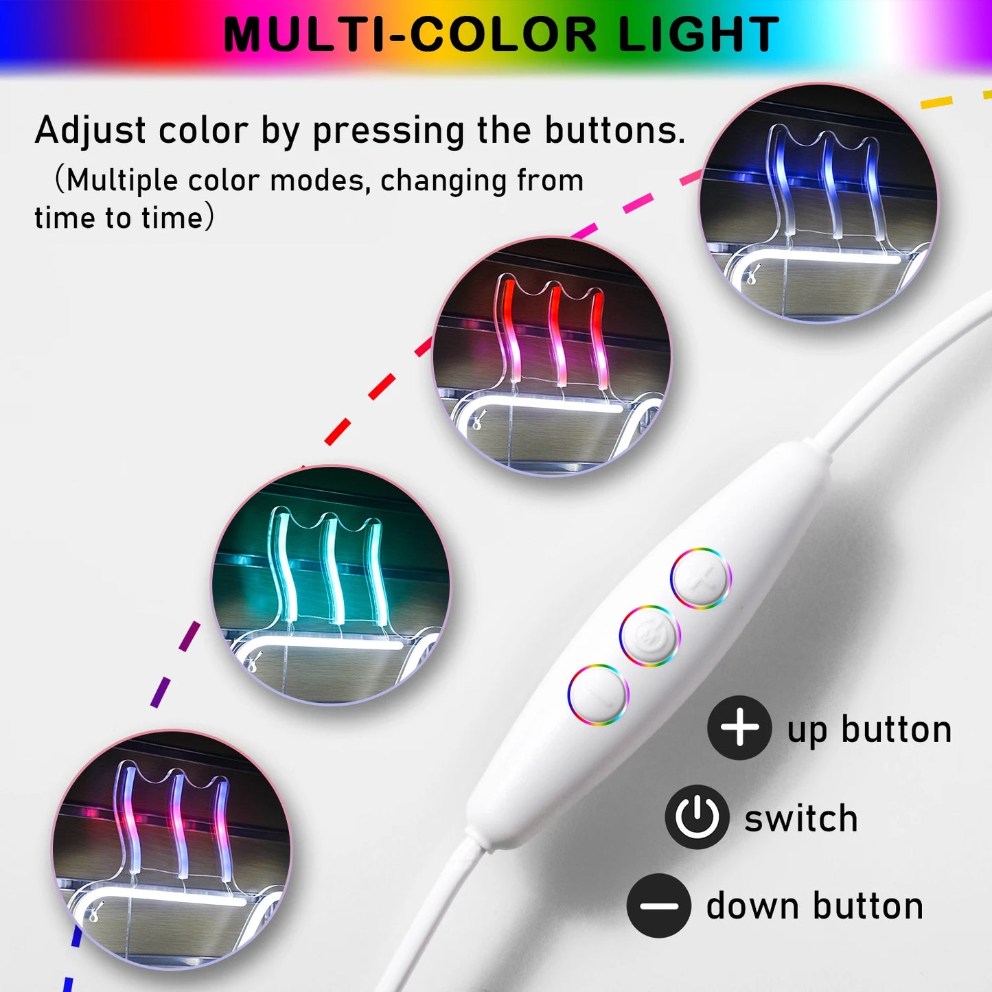 Farbenfrohes Kaffee 5V USB LED Neon Schild - Preisgünstig