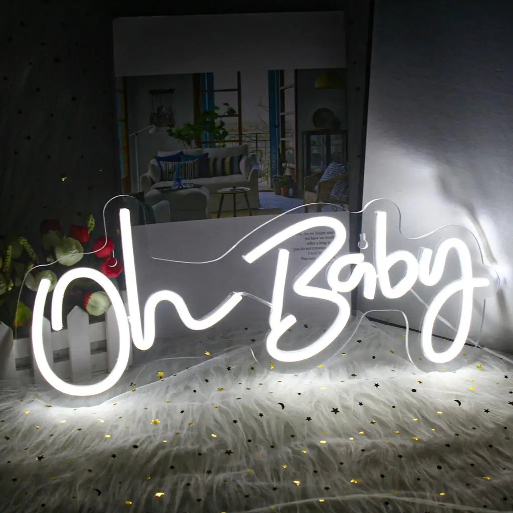 Oh Baby 5V USB LED Leuchtschild - Preisgünstig