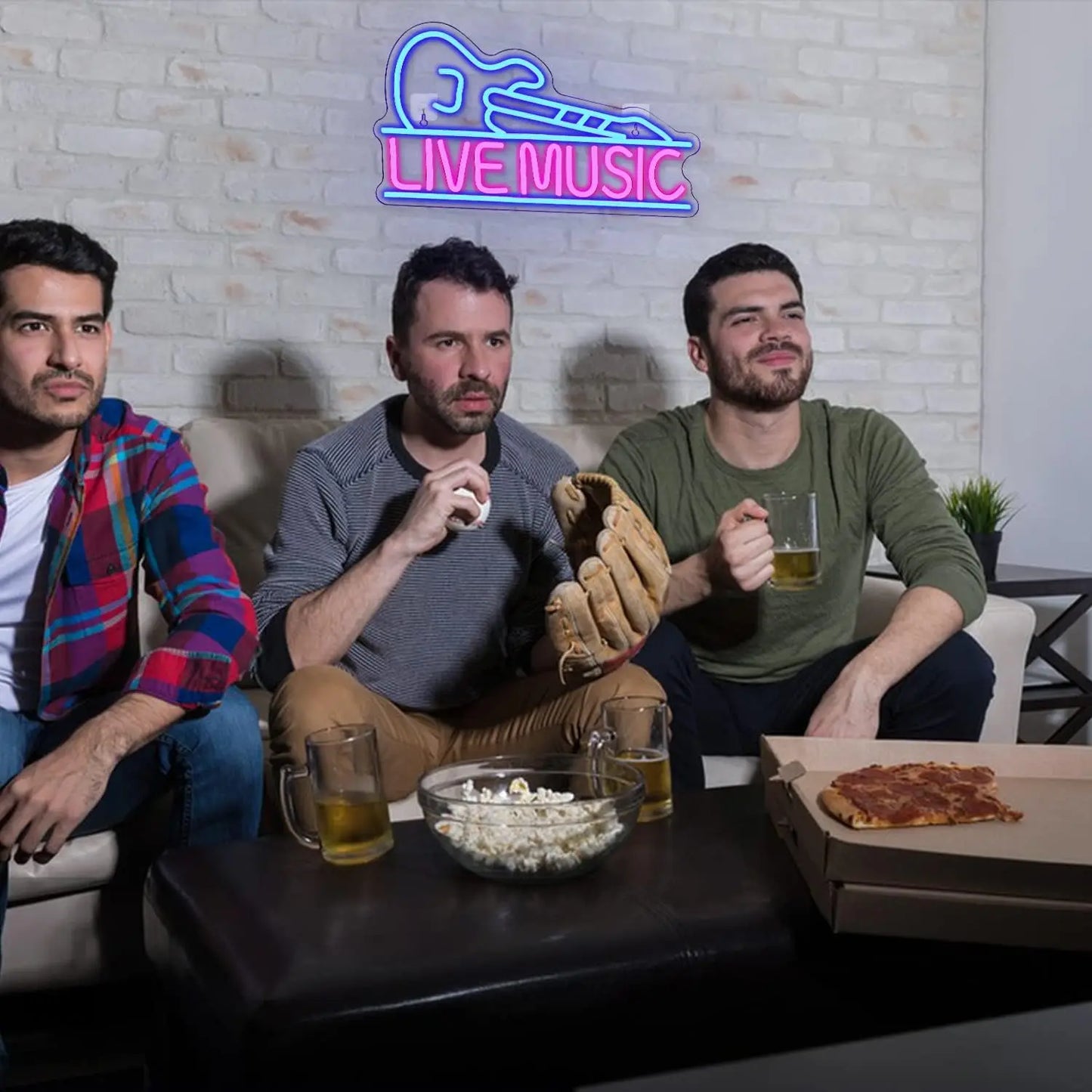 Live-Musik Gitarre 5V USB LED Leuchtschild - Preisgünstig