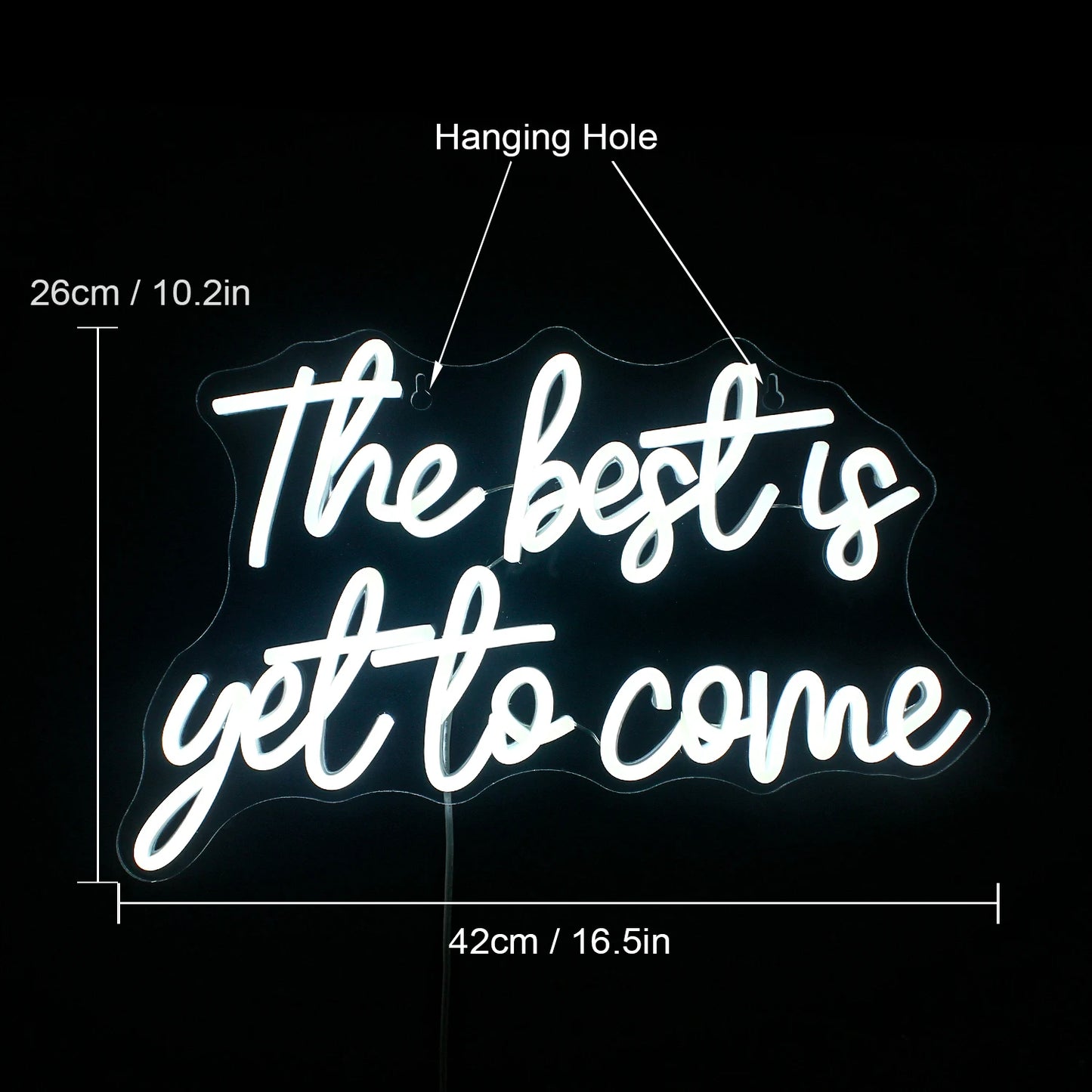 The Best is Yet to Come 5V USB LED Neonschild - Preisgünstig