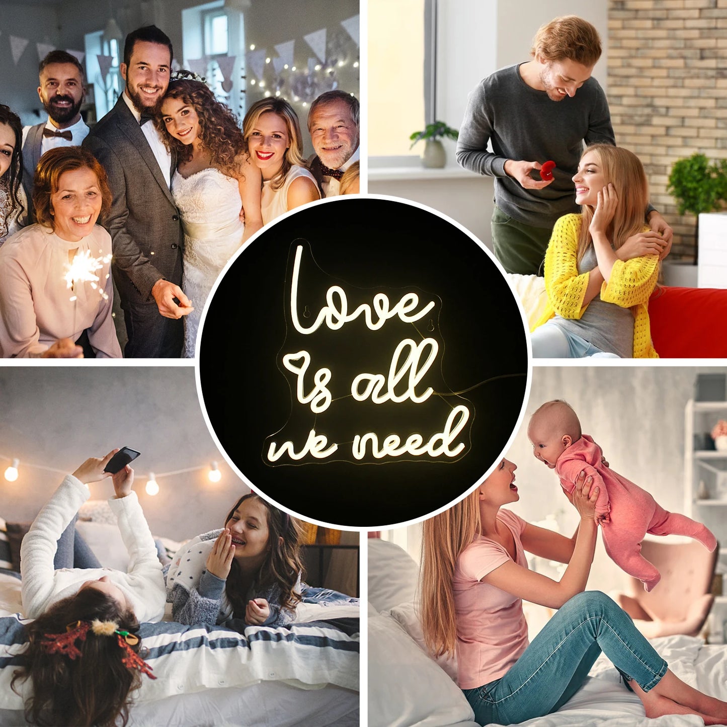 Love is all we need 5V USB LED Neon Schild - Preisgünstig