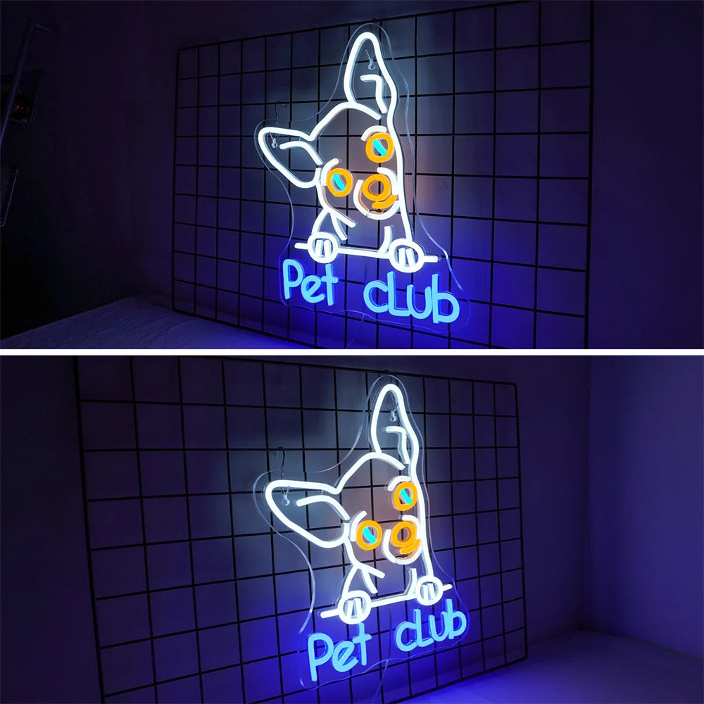 Pet Club 5V USB LED Leuchtschild - Preisgünstig