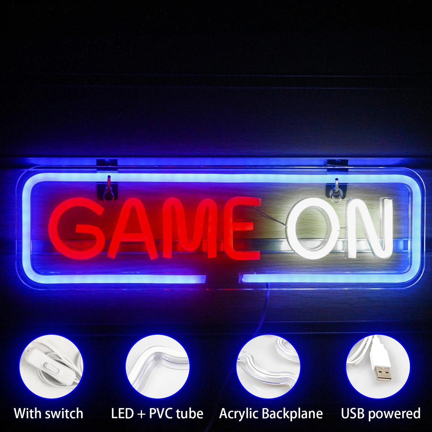 Theartneon Gamer On 5V Mini USB LED Neon Schild - Preisgünstig