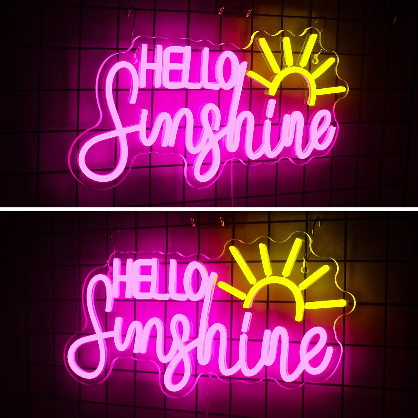 Hallo Sunshine 5V USB LED Leuchtschild - Preiswert