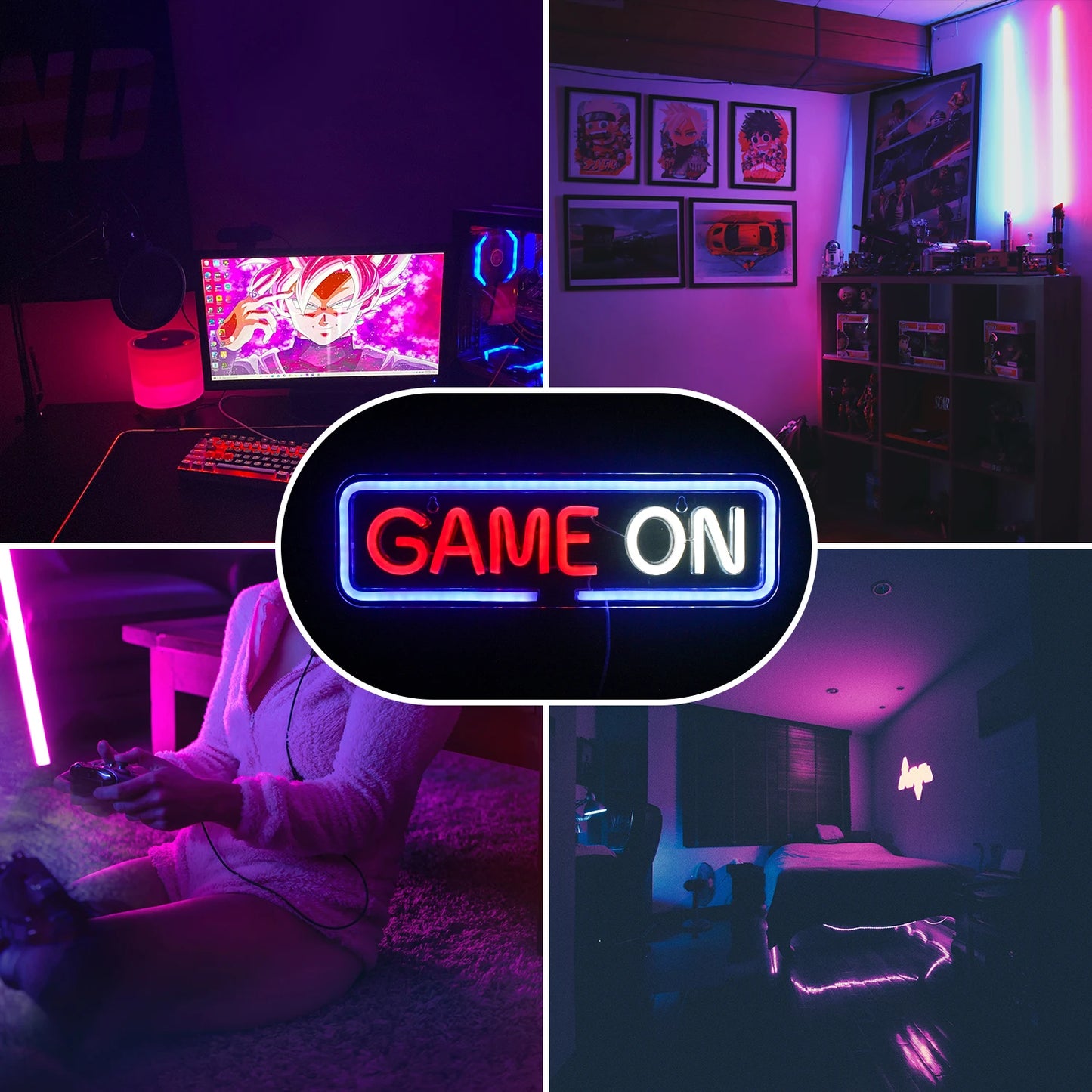 Theartneon Gamer On 5V Mini USB LED Neon Schild - Preisgünstig