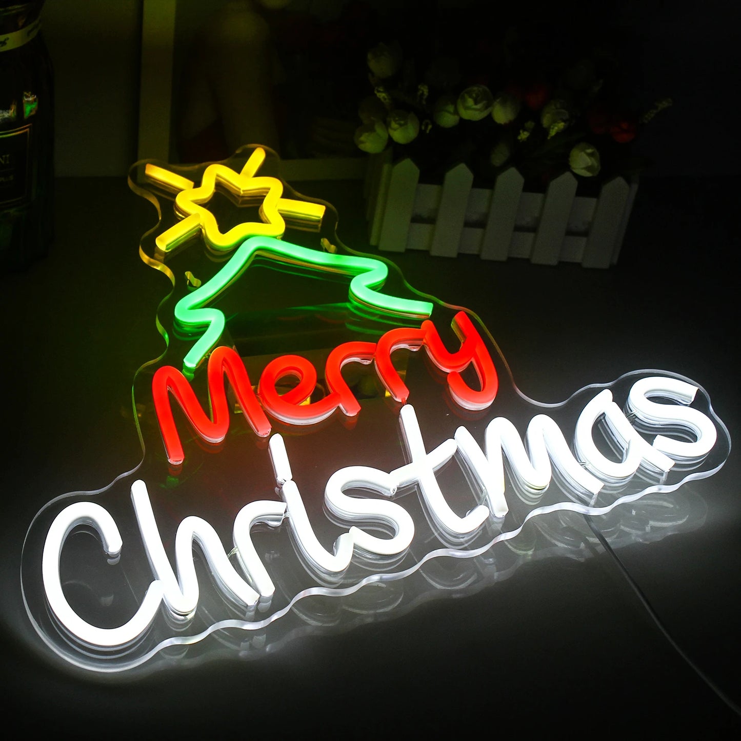 Merry Christmas 5V USB LED Neon Schild - Preiswert