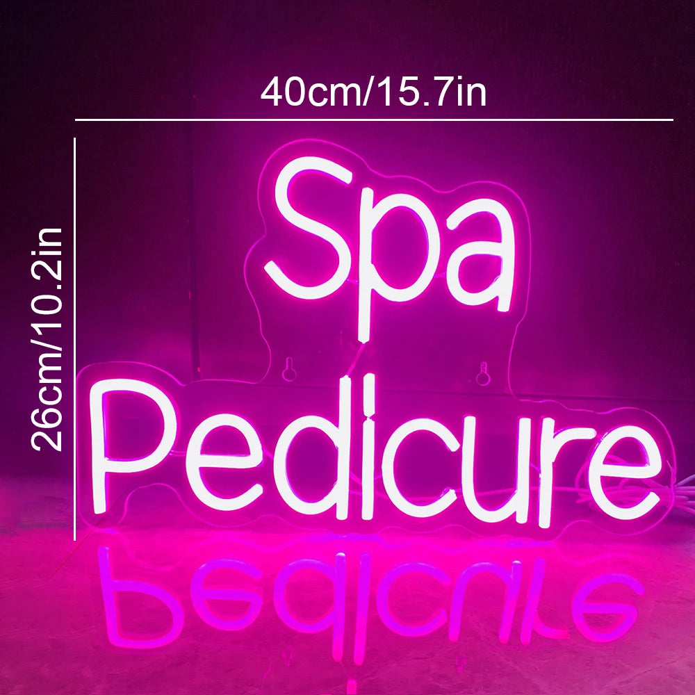 Spa Pediküre 5V USB LED Leuchtschild - Preisgünstig
