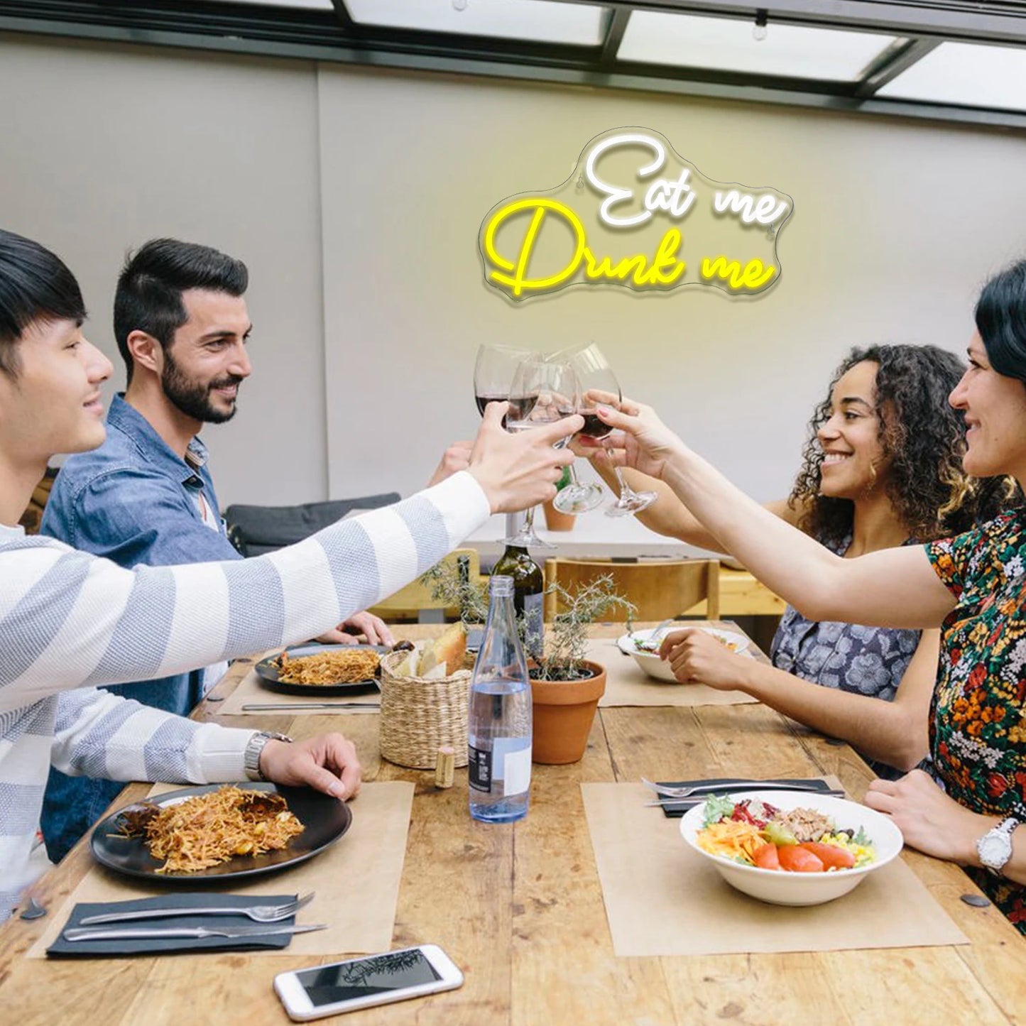 Eat Me Drink Me 5V USB LED Leuchtschild - Preiswert