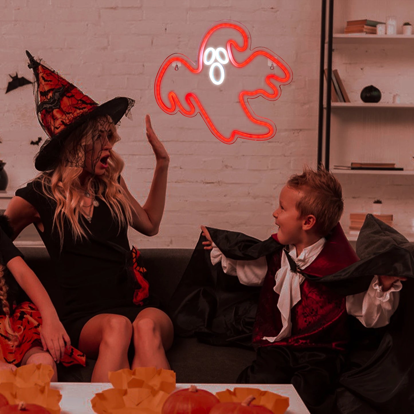 Halloween 5V USB LED Leuchtschild - Preisgünstig