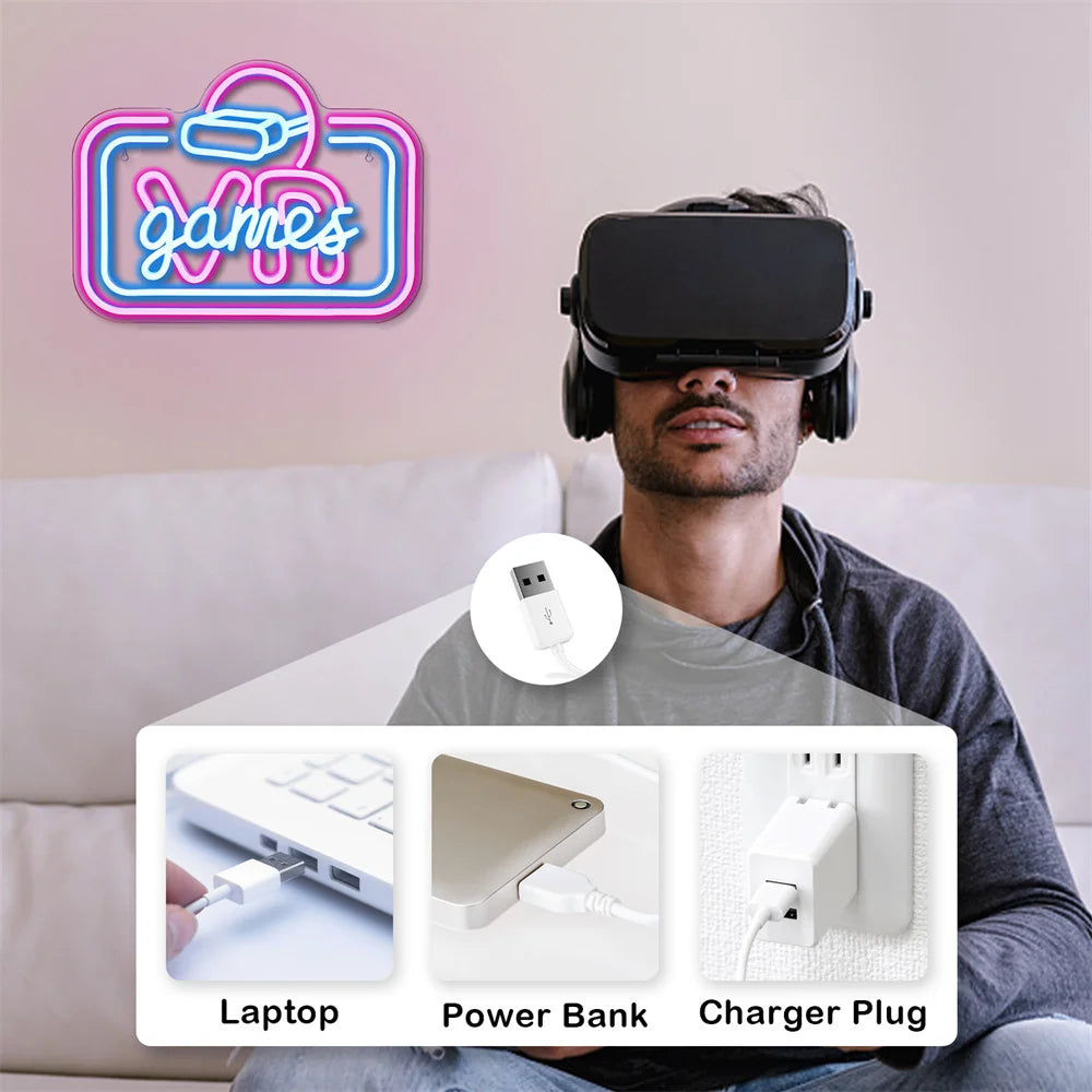VR-Spiel 5V USB LED Leuchtschild - Preiswert