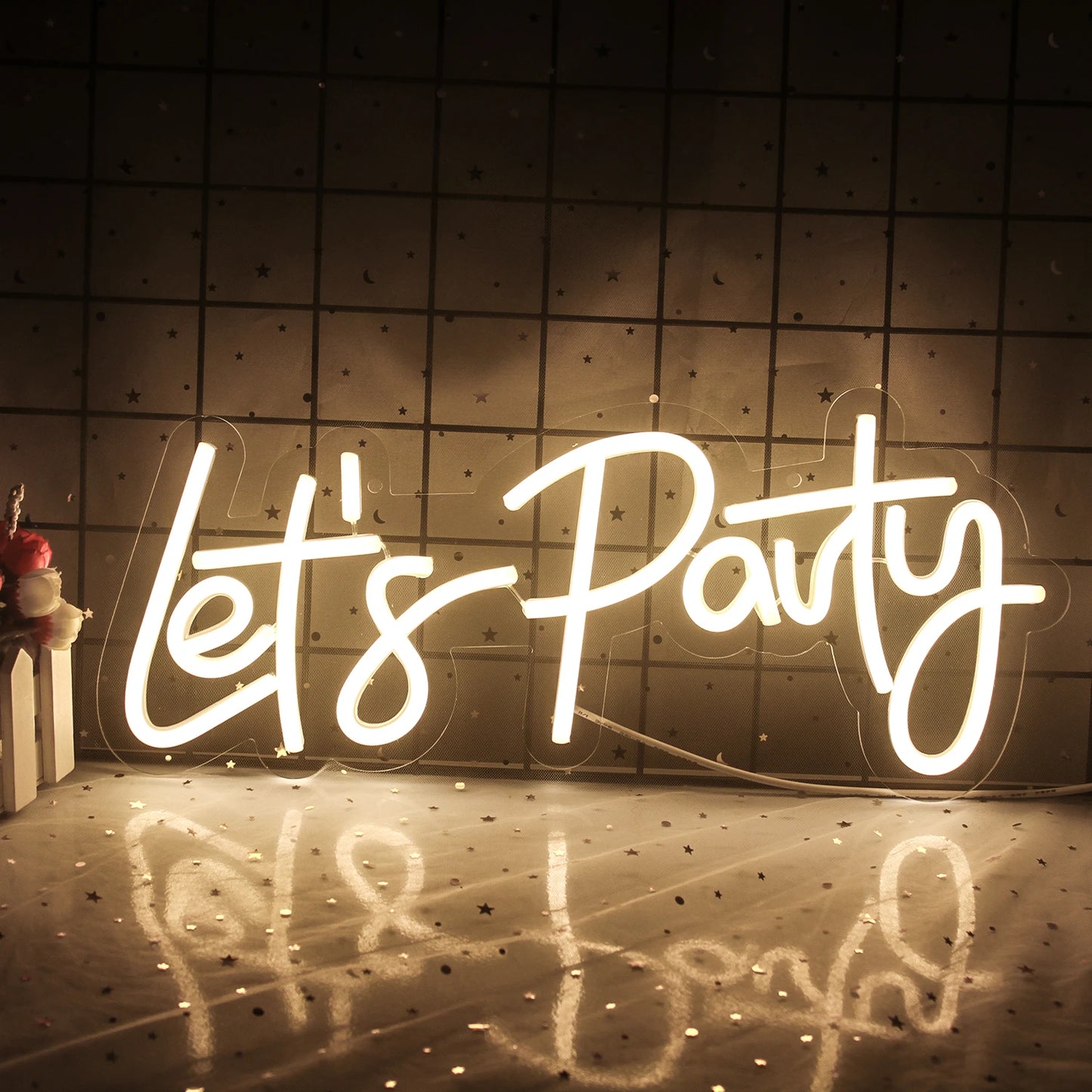 Let's Party 5V USB LED Leuchtschild - Preiswert