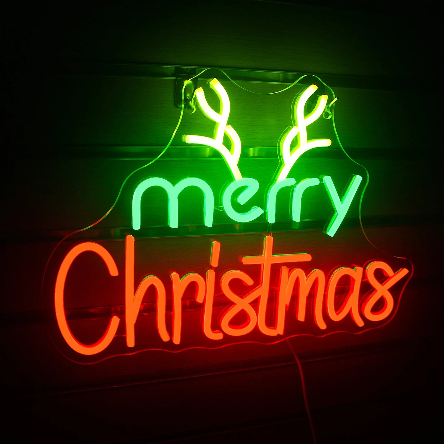 Merry Christmas 5V USB LED Leuchtschild - Preisgünstig
