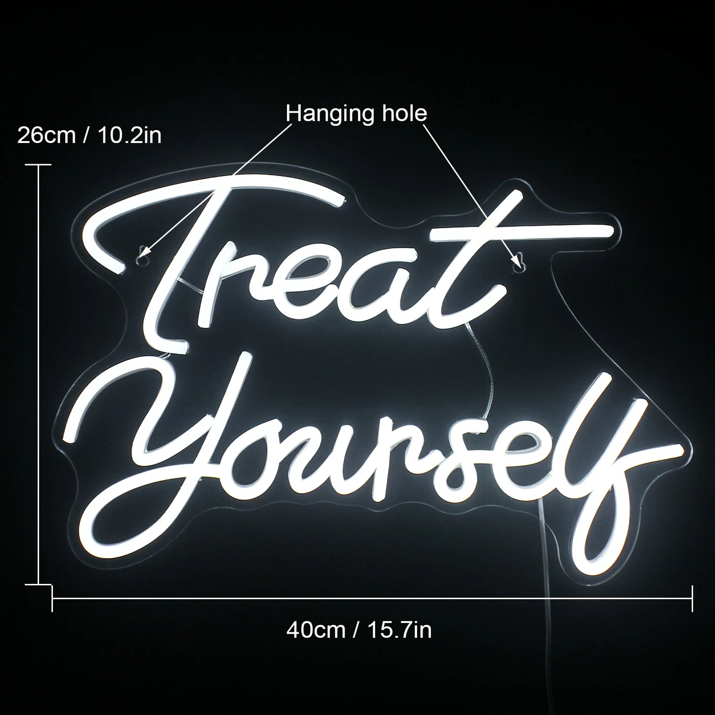 Verwöhne Dich LED USB Neon Leuchtschild - Preisgünstig