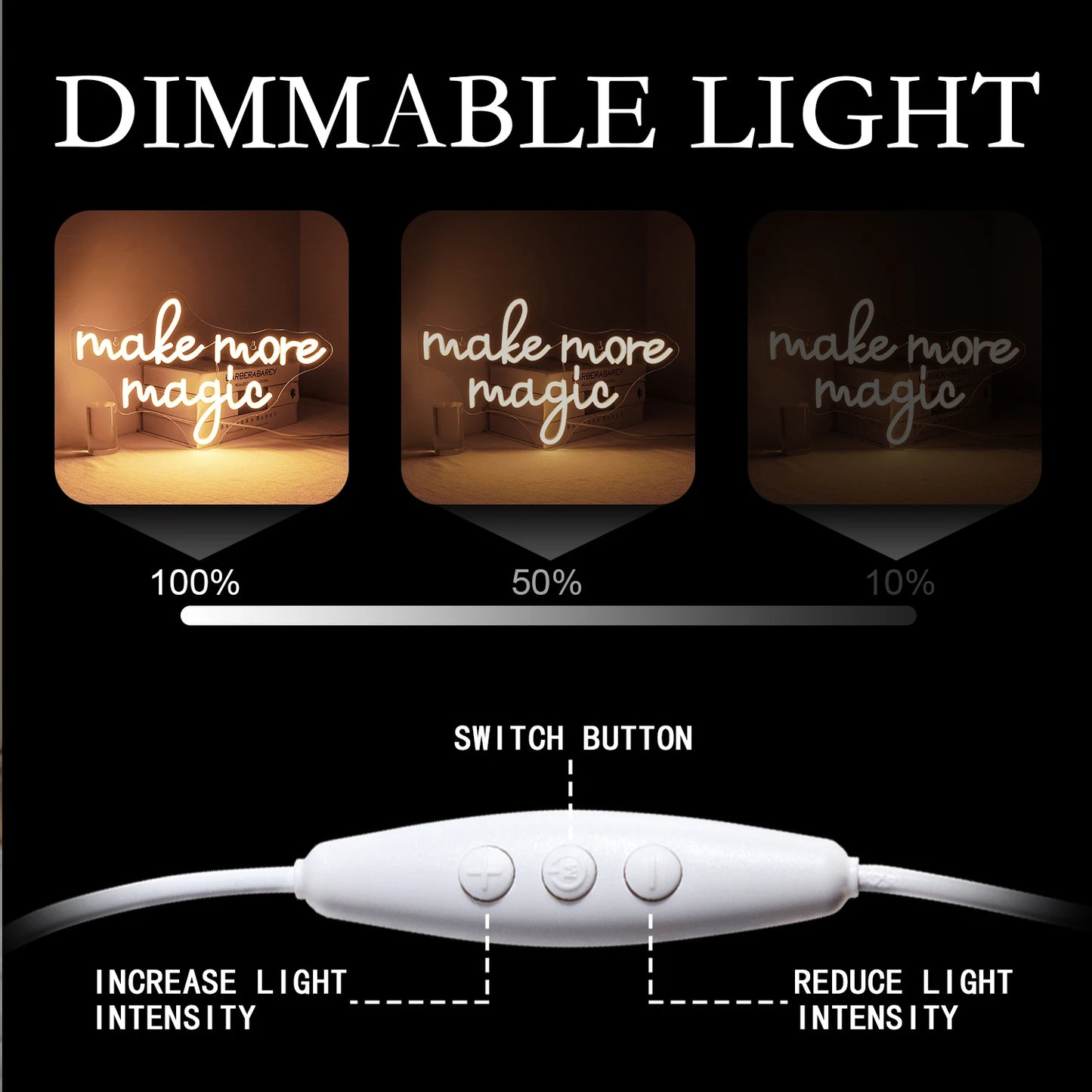 Make More Magic 5V USB LED Leuchtschild - Preiswert