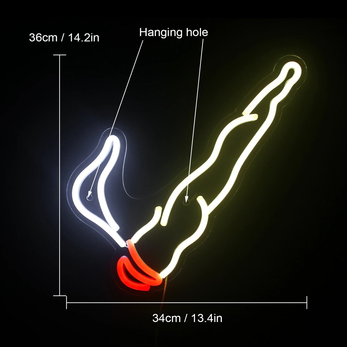 Rauchendes 5V USB LED Neon Schild - Preiswert