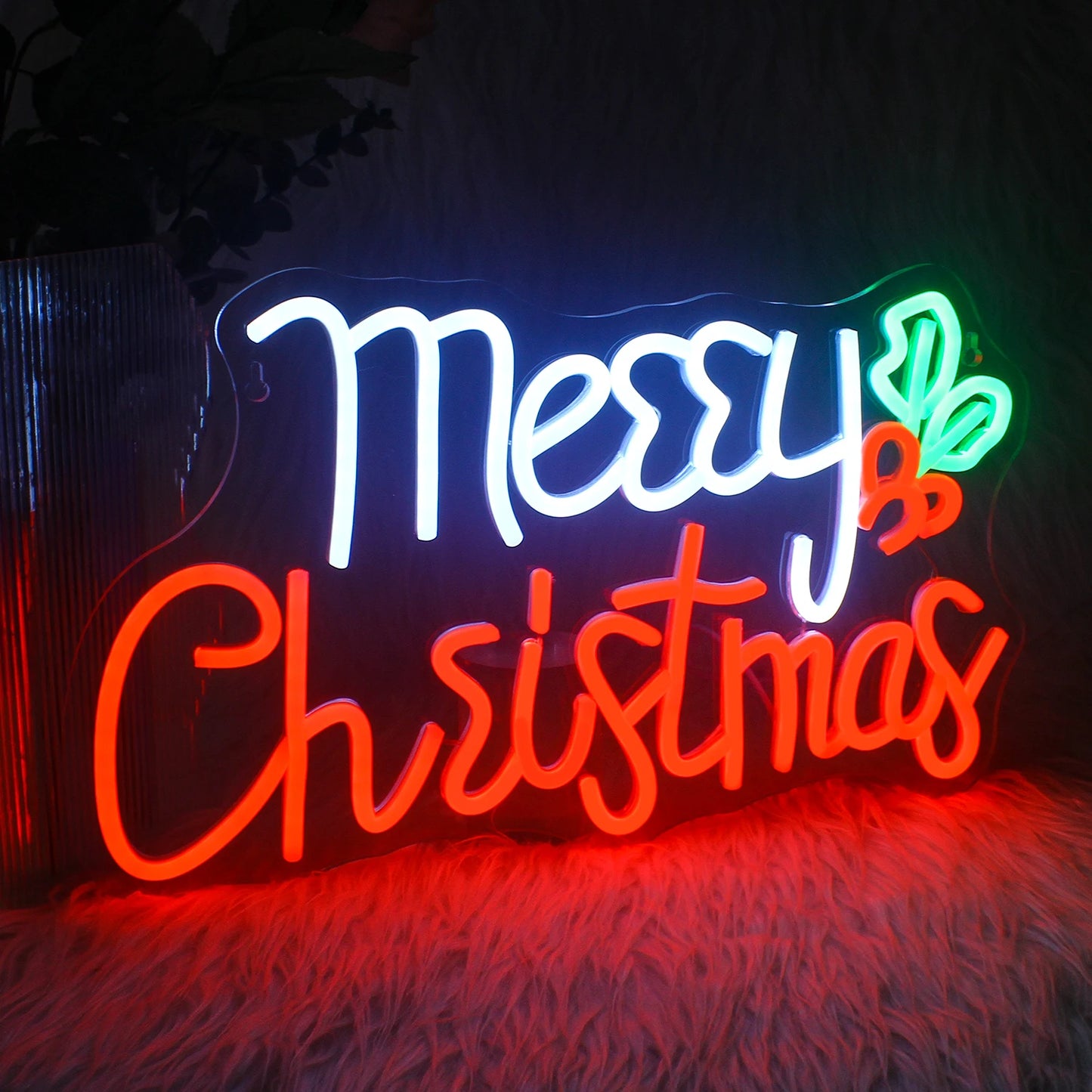 Merry Christmas 5V USB LED Leuchtschild - Preiswert