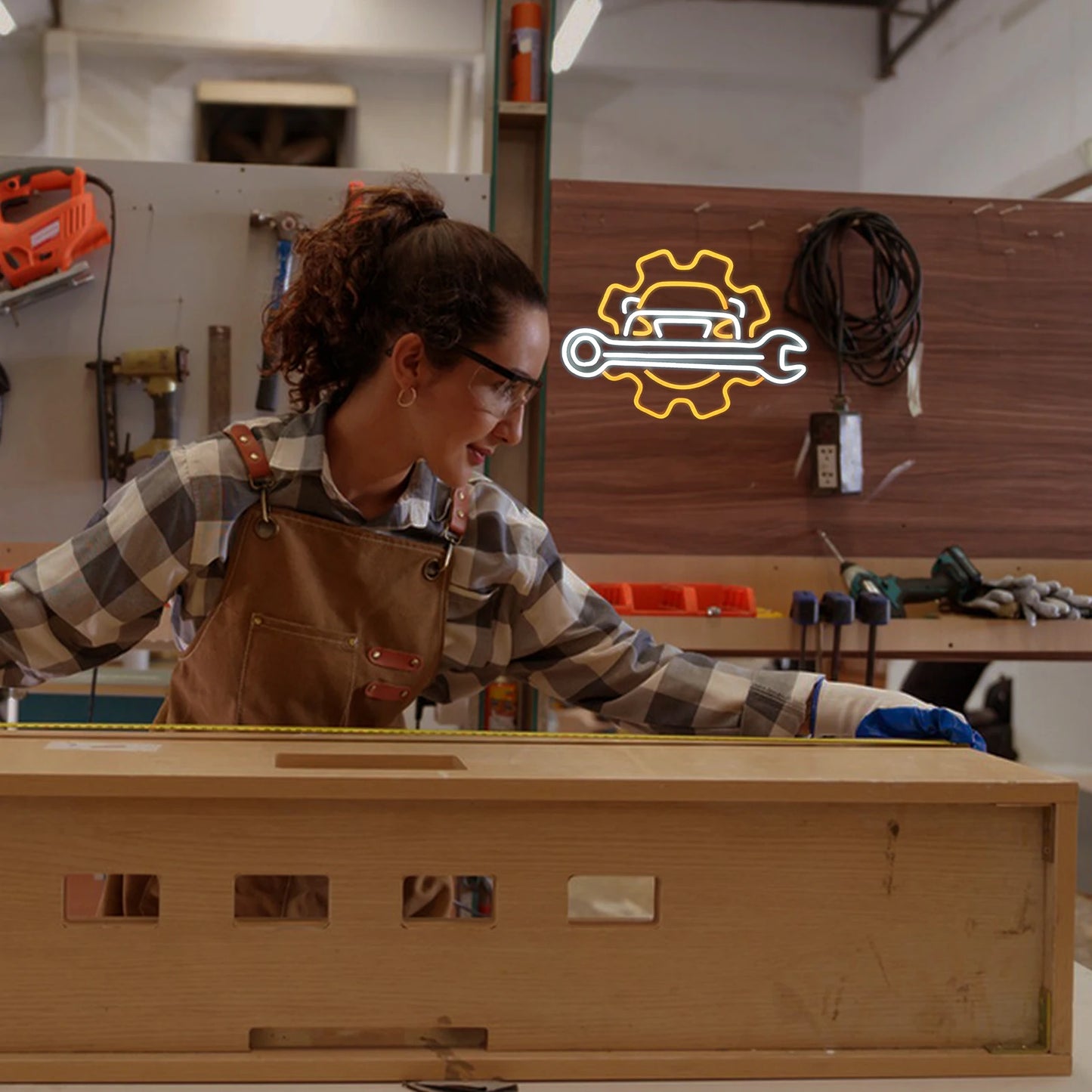 Garage 5V USB LED Leuchtschild - Preisgünstig