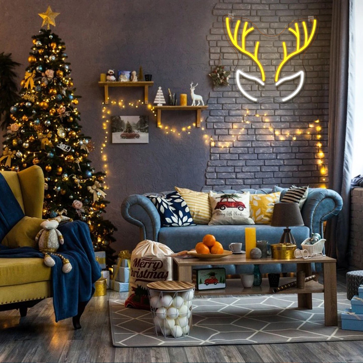 Frohe Weihnachten 5V Mini USB LED Neonschild - Budgetfreundlich