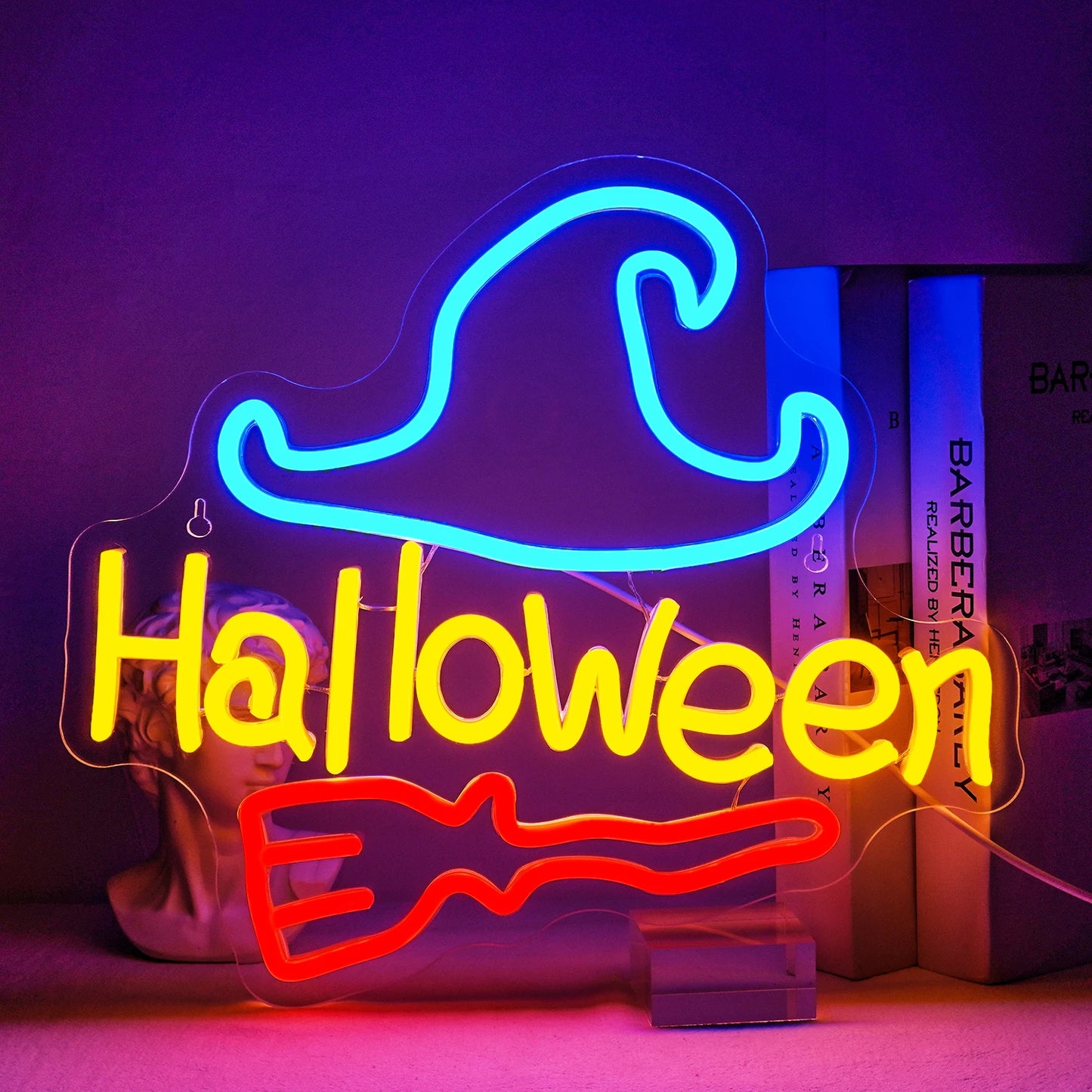 Halloween 5V USB LED Leuchtschild - Preisgünstig
