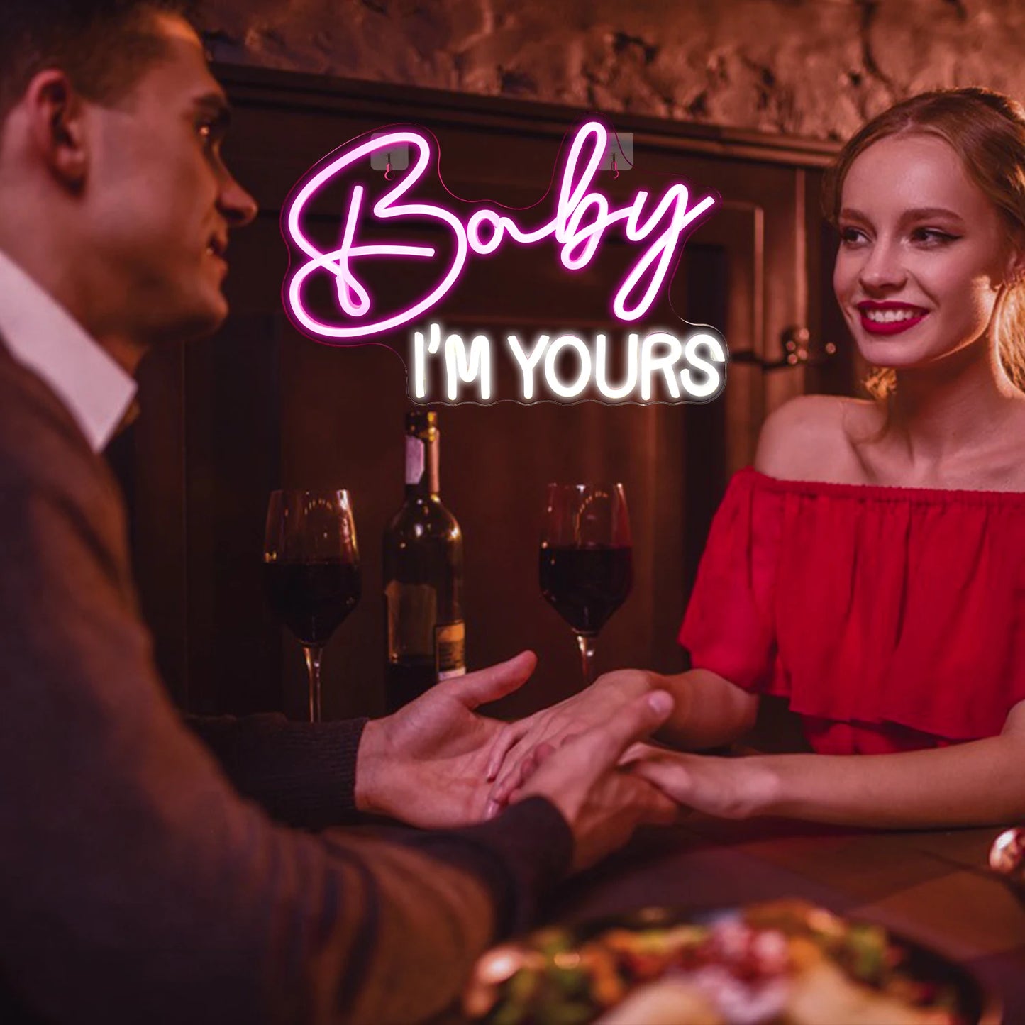 Baby I'm Yours 5V USB LED Neon Schild - Kostenfreundlich