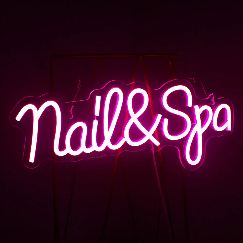 Nail Spa 5V USB LED Leuchtschild - Preisgünstig