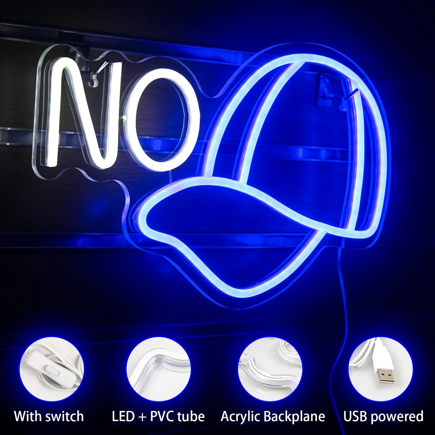 No 5V USB LED Leuchtschild - Preiswert