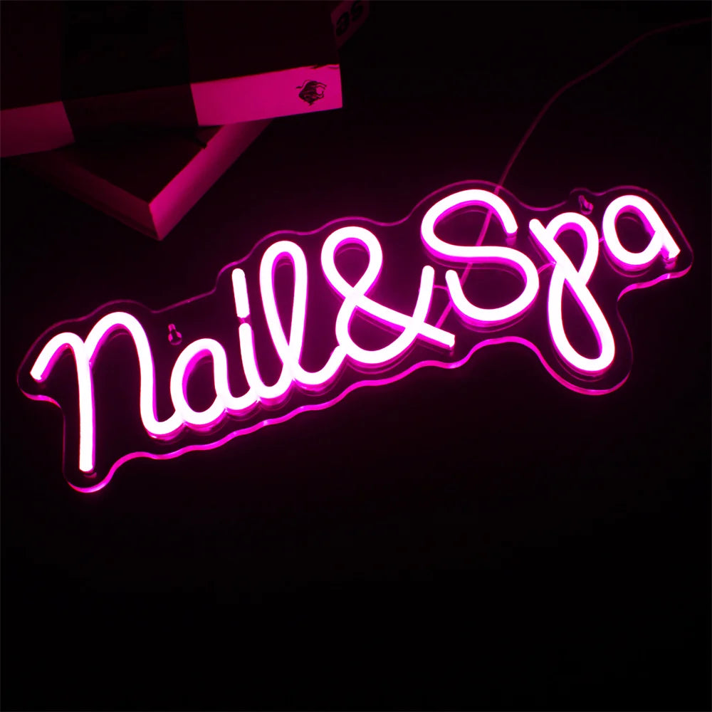 Nail Spa 5V USB LED Leuchtschild - Preisgünstig
