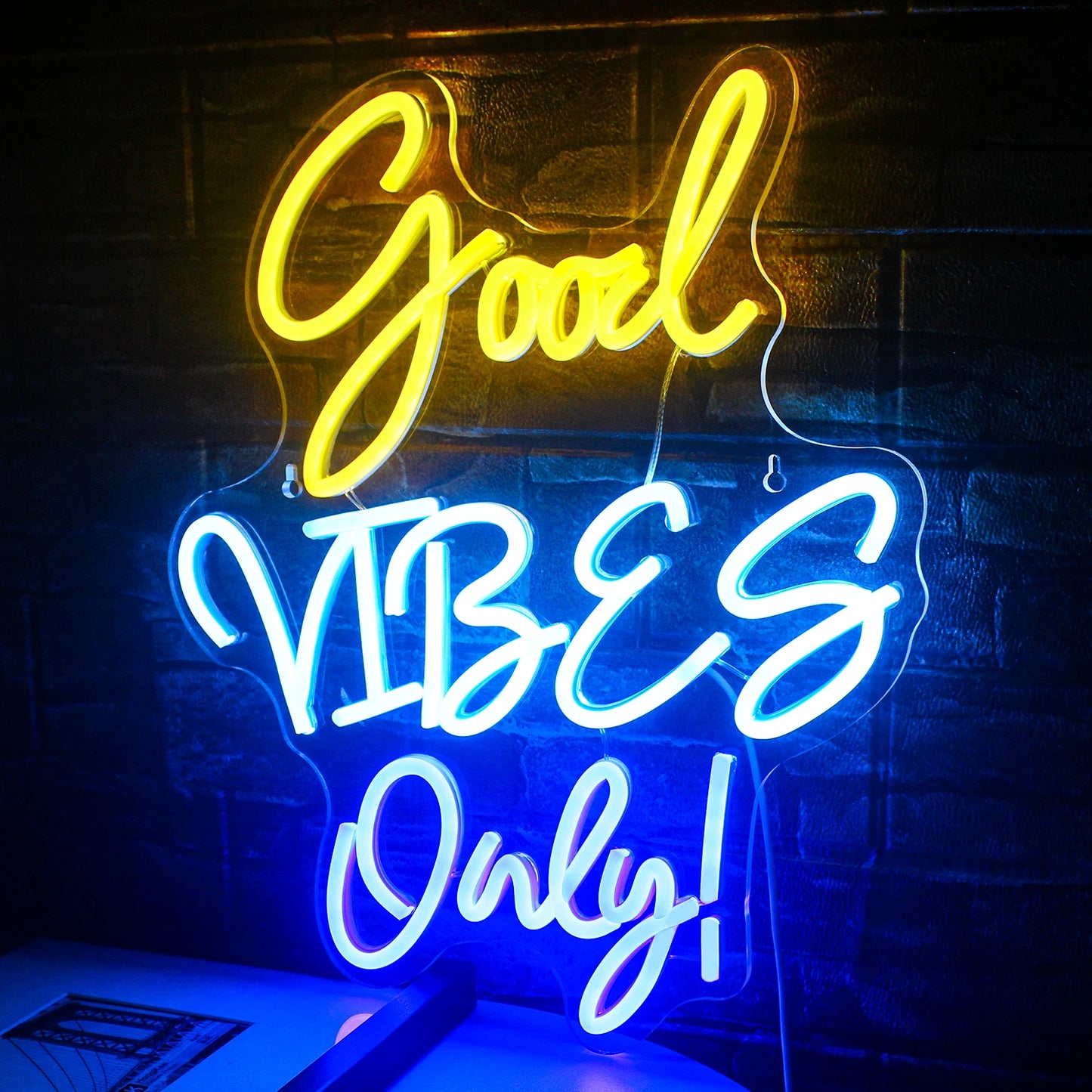 Good Vibes Only 5V USB LED Leuchtschild - Preisgünstig
