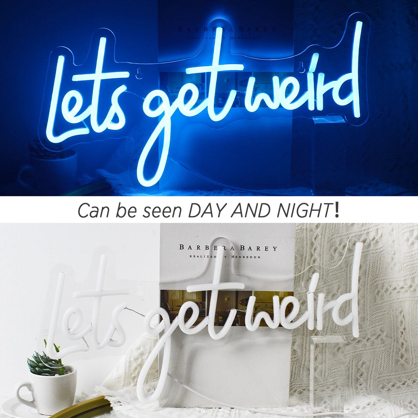 Let's Get Weird 5V USB LED Leuchtschild - Budgetfreundlich