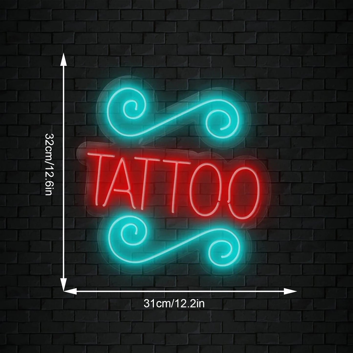 TATTOO 5V USB LED Leuchtschild - Kostengünstig
