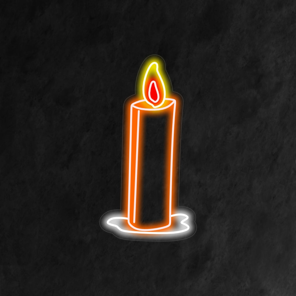 „Simple Candle Neon Sign“ ist eine gemütliche und einladende Ergänzung für Ihr Zuhause. Ein Neonlicht, das mit einem einfachen Kerzendesign eine warme und behagliche Atmosphäre schafft.