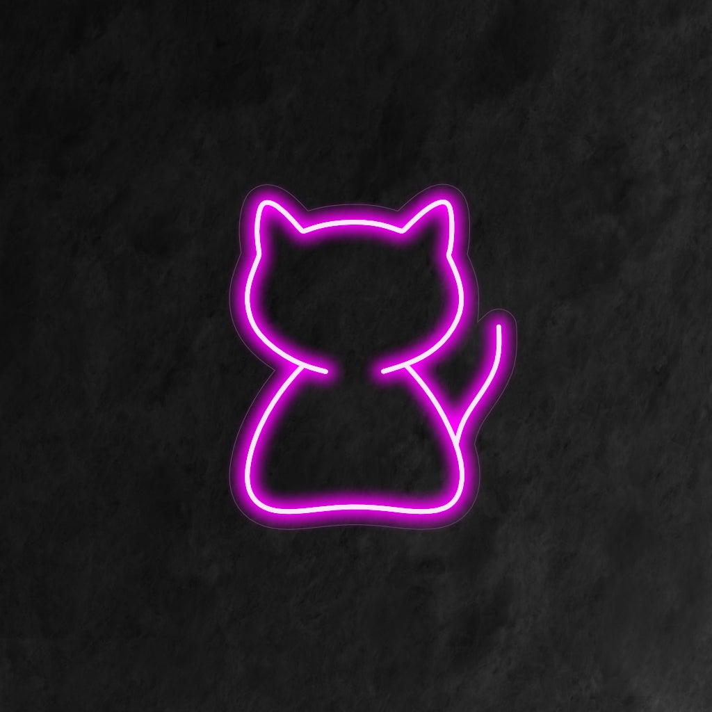 „Simple Cat Neon Sign“ ist eine niedliche und charmante Ergänzung für Ihr Interieur mit Haustiermotiven. Ein Neonlicht, das die verspielte und liebenswerte Natur von Katzen feiert.