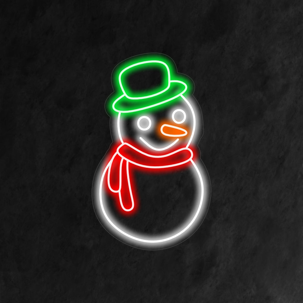 „Snowman Neon Sign“ bringt mit seinem festlichen Design Winterzauber und verbreitet einen fröhlichen Schein für eine fröhliche und bezaubernde Atmosphäre in Ihrem Raum.