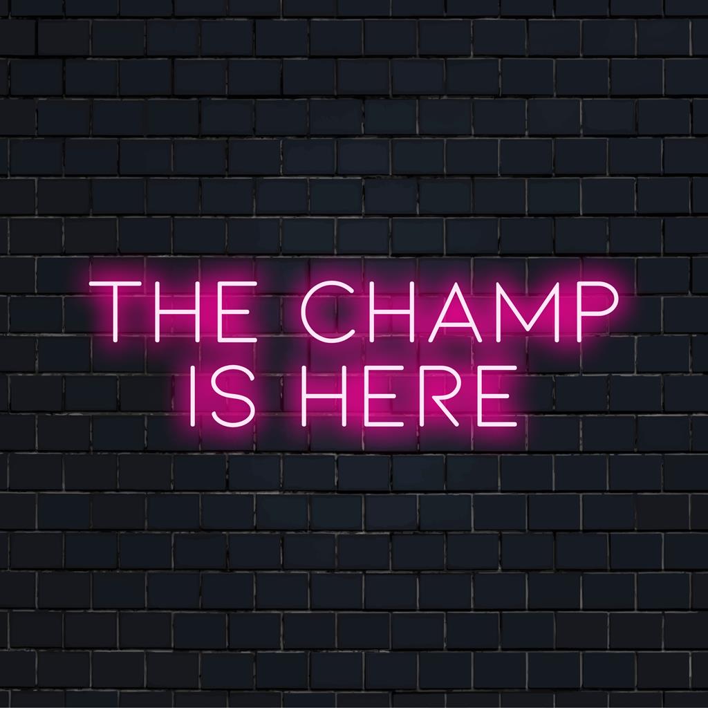 Individuelles LED-Neonschild „The Camp Is Here“, perfekt zur persönlichen Dekoration oder zur Verbesserung der Outdoor-Atmosphäre.
