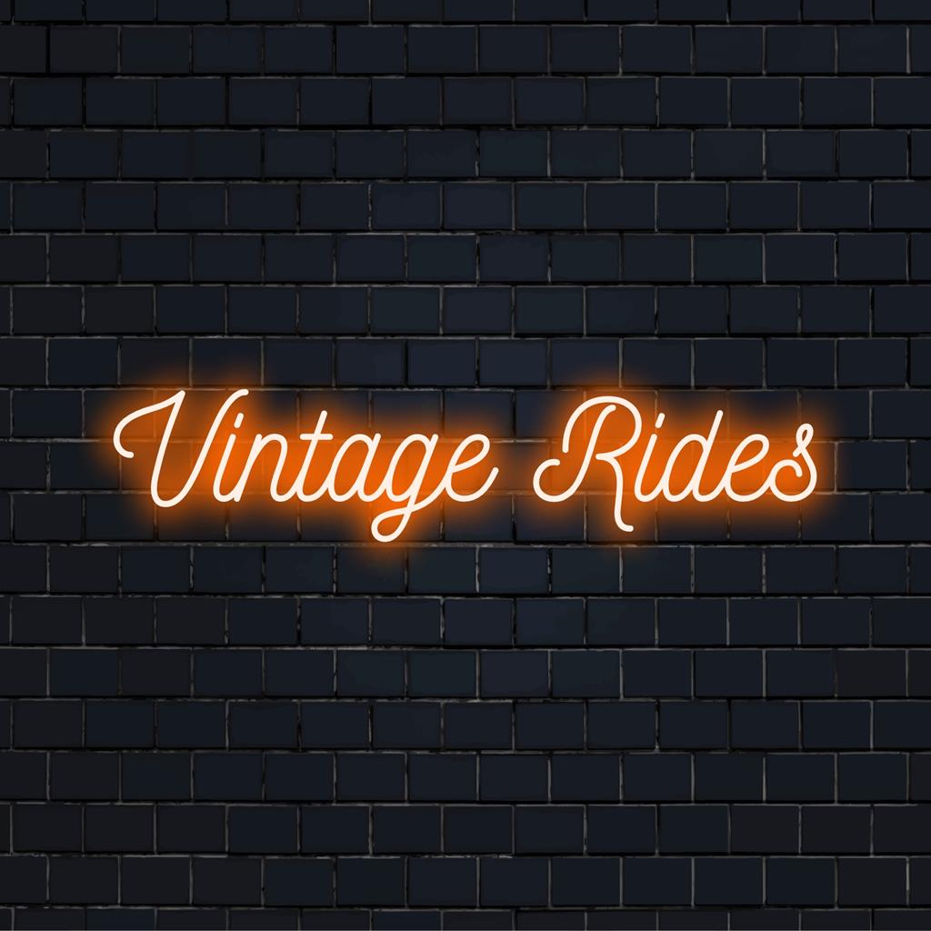 Individuelles LED-Neonschild mit maßgeschneidertem Oldtimer-Design; perfekt für Liebhaber von Neonlichtdekor und maßgeschneiderter Wandkunst.