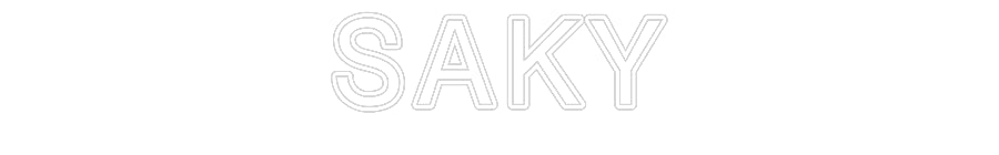 Benutzerdefiniertes Neon Schild: SAKY