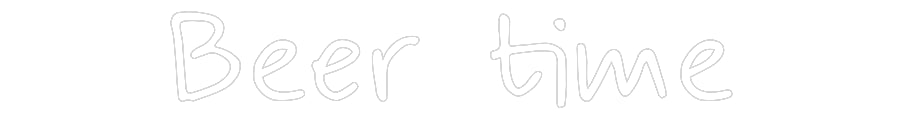 Personalisierte Neon Schilder: Bierzeit