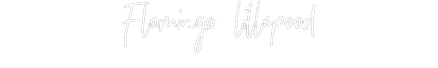 Maßgefertigtes LED Neon Schild: Flamingo Lilly