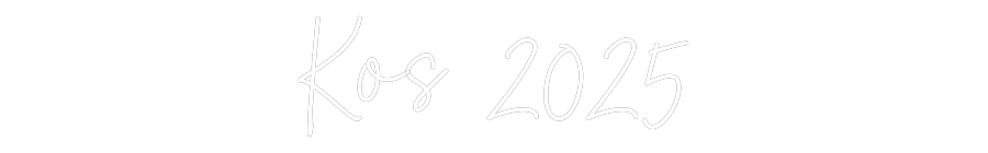 Custom Neon Sign: Kos 2025