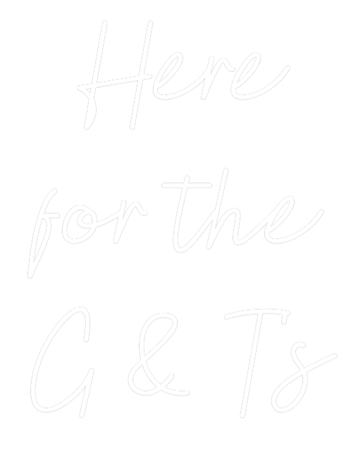 Custom Neon Sign: Here
for the...