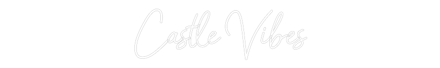 Egyedi neonfelirat: Castle Vibes