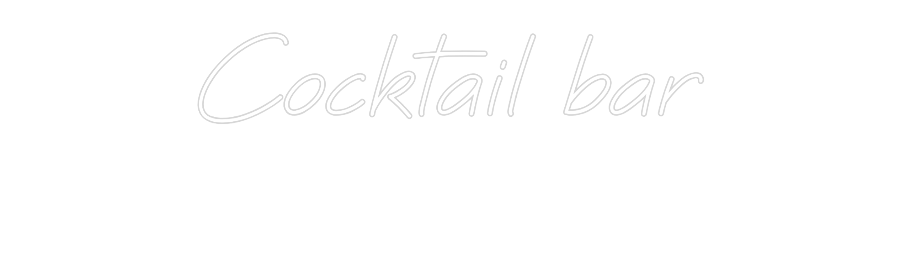 Individuelle Leuchtreklame: Cocktailbar