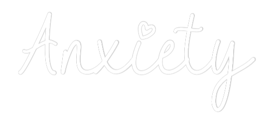 Anpassat neonskylt: Anxiety