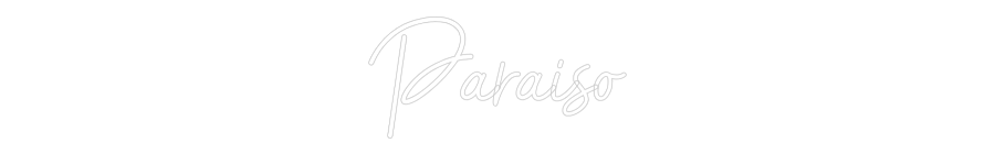 Letreiro de néon personalizado: Paraíso