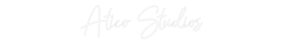 Custom Neon Sign: Ático Studios