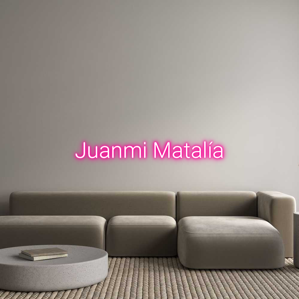 Letrero de Neón Personalizado: Juanmi Matalía