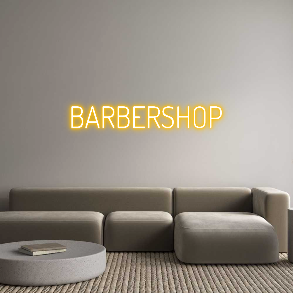 Individuelles Neon: BARBERSHOP